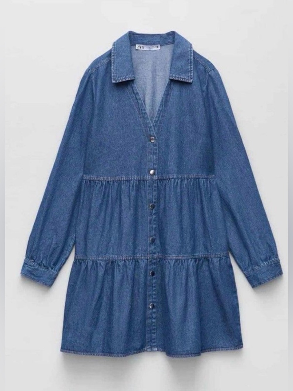 Zara Medium Blue Denim Shirt
